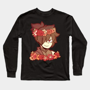 Rogue Flower Crown sticker Long Sleeve T-Shirt